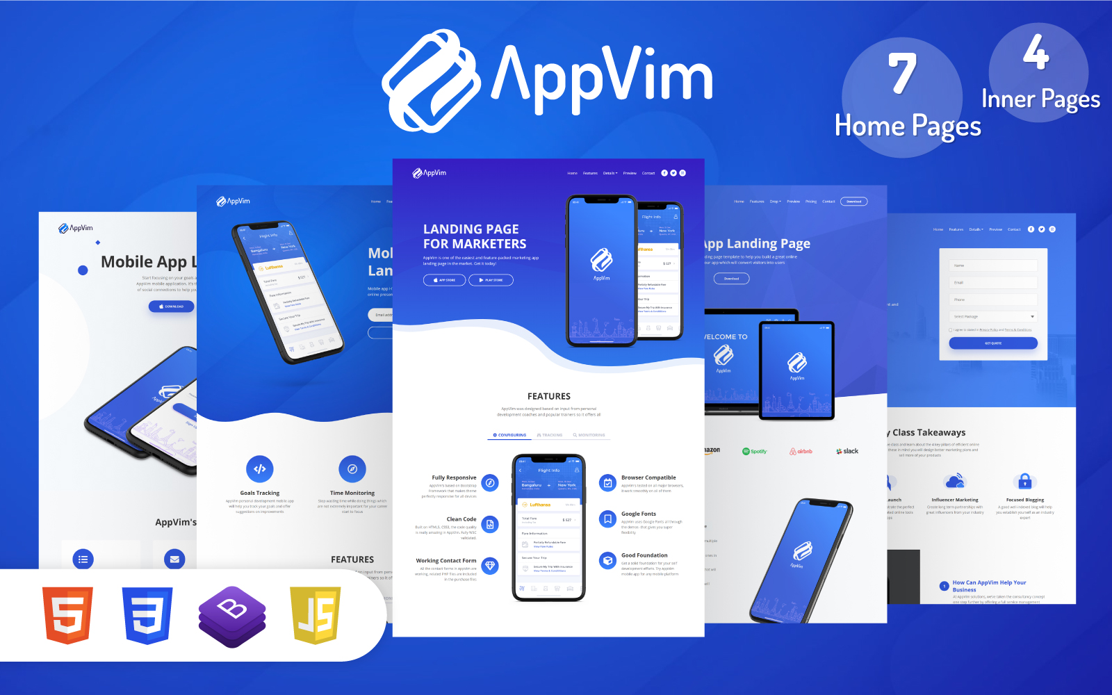 AppVim – App Landing Page Template