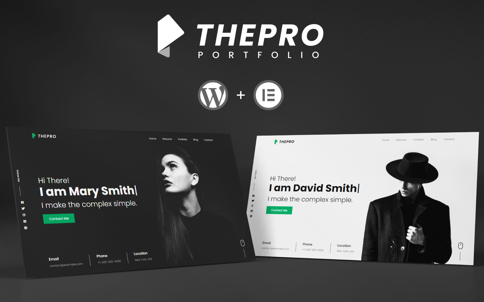 ThePRO – Personal Portfolio WordPress Theme